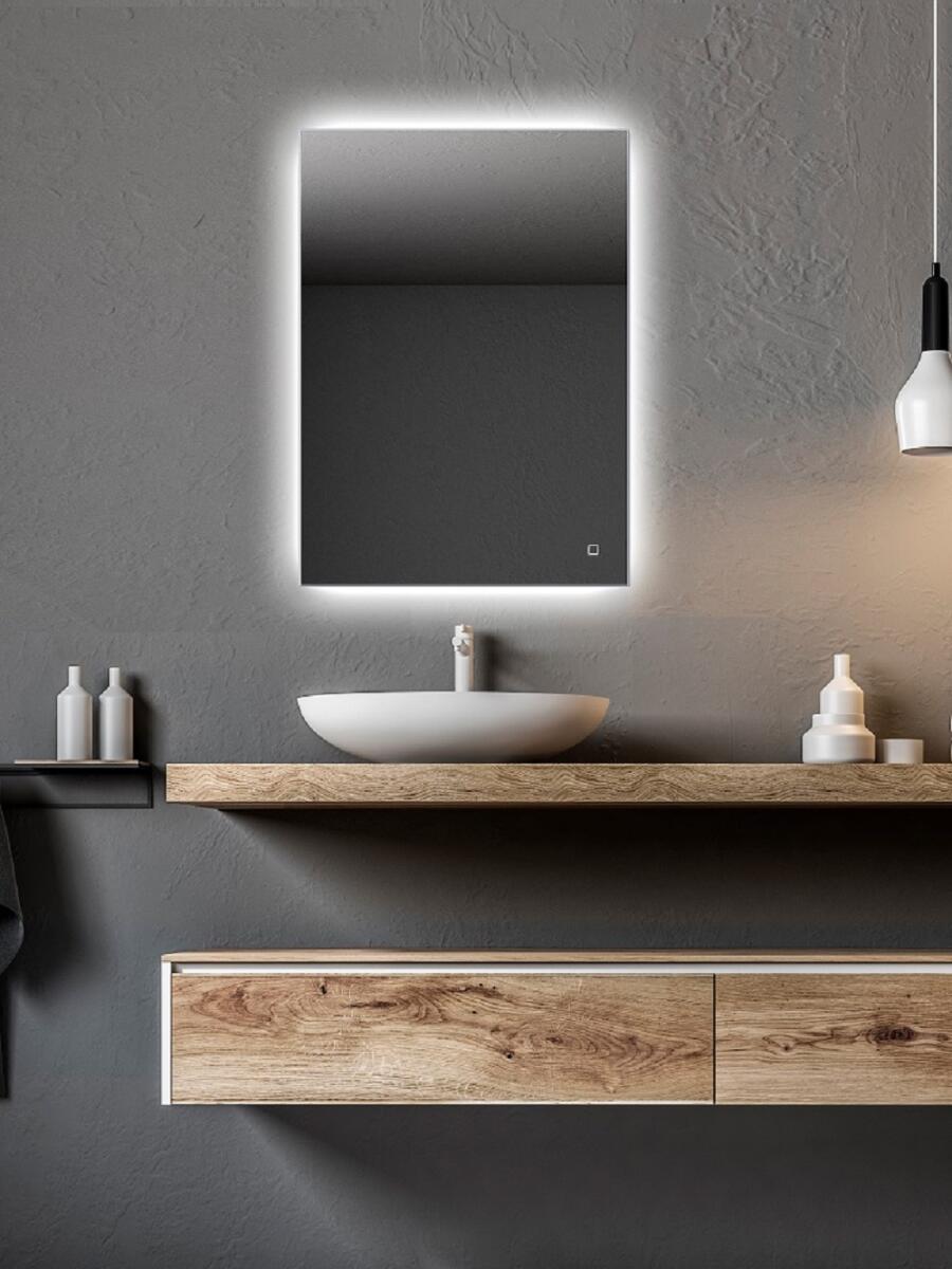 Zrcadlo LED podsvícení dotykový senzor AMBIENTE interiér